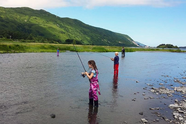 Kodiak Baptist Mission | Kodiak, AK | kids fishing in Alaska