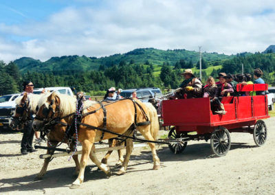 Kodiak Baptist Mission | Kodiak, AK | horse drawn wagon